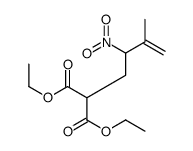 diethyl 2-(3-methyl-2-nitrobut-3-enyl)propanedioate结构式