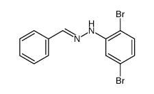 benzaldehyde-(2,5-dibromo-phenylhydrazone)结构式