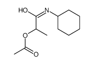 [1-(cyclohexylamino)-1-oxopropan-2-yl] acetate结构式