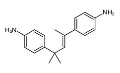 4-[4-(4-aminophenyl)-4-methylpent-2-en-2-yl]aniline Structure
