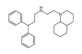 N-[2-(3,4,4a,5,6,7,8,8a-octahydro-2H-quinolin-1-yl)ethyl]-3,3-diphenylpropan-1-amine结构式