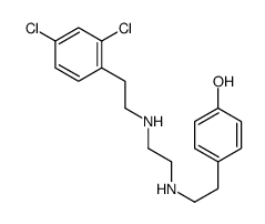 4-[2-[2-[2-(2,4-dichlorophenyl)ethylamino]ethylamino]ethyl]phenol结构式