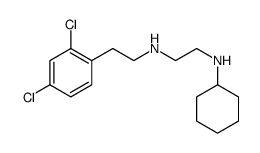 N'-cyclohexyl-N-[2-(2,4-dichlorophenyl)ethyl]ethane-1,2-diamine结构式