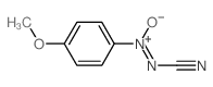 Diazenecarbonitrile,2-(4-methoxyphenyl)-, 2-oxide Structure