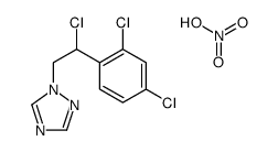 1-[2-chloro-2-(2,4-dichlorophenyl)ethyl]-1,2,4-triazole,nitric acid Structure