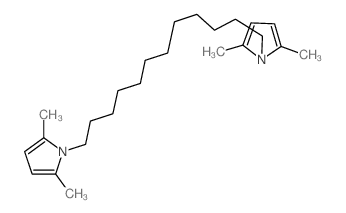 1H-Pyrrole,1,1'-(1,12-dodecanediyl)bis[2,5-dimethyl- structure