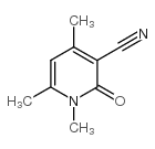 3-Pyridinecarbonitrile,1,2-dihydro-1,4,6-trimethyl-2-oxo- structure
