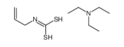 N,N-diethylethanamine,prop-2-enylcarbamodithioic acid结构式