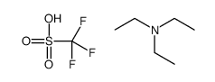 trifluoromethanesulphonic acid, compound with triethylamine (1:1) Structure