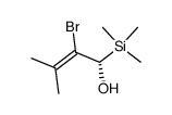 (S)-(+)-2-bromo-3-methyl-1-(trimethylsilanyl)but-2-en-1-ol Structure