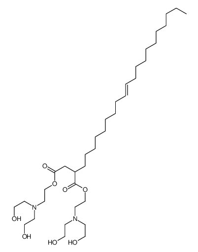 bis[2-[bis(2-hydroxyethyl)amino]ethyl] 2-[(E)-icos-9-enyl]butanedioate结构式