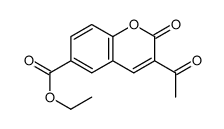 3-Acetyl-2-oxo-α-chromene-6-carboxylic acid ethyl ester结构式