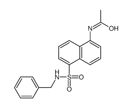 N-[5-(benzylsulfamoyl)naphthalen-1-yl]acetamide结构式