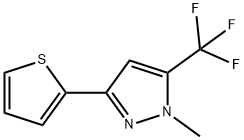 1-Methyl-3-thien-2-yl-5-(trifluoromethyl)-1H-pyrazole structure