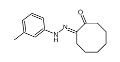 2-(2-(m-tolyl)hydrazono)cyclooctanone Structure