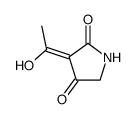 2,4-Pyrrolidinedione, 3-(1-hydroxyethylidene)-, (3E)- (9CI)结构式