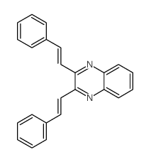 2,3-bis[(E)-2-phenylethenyl]quinoxaline structure