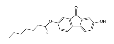 (R)-2-hydroxy-7-(1-methylheptyloxy)fluoren-9-one Structure