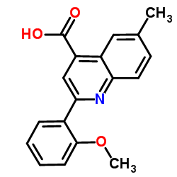 2-(2-Methoxyphenyl)-6-methyl-4-quinolinecarboxylic acid Structure