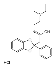 N-(2-Diethylaminoethyl)-2-phenyl-1,3-benzodioxole-2-acetamide结构式