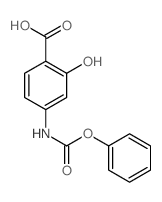 2-hydroxy-4-(phenoxycarbonylamino)benzoic acid Structure