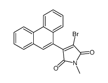 3-bromo-1-methyl-4-phenanthren-9-ylpyrrole-2,5-dione Structure