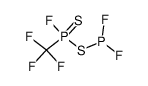 {fluoro(trifluoromethyl)thiophosphoryl}thio-difluorophosphine Structure