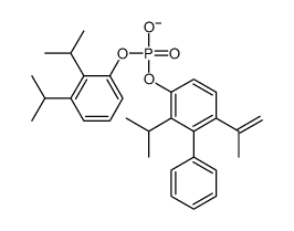 [2,3-di(propan-2-yl)phenyl] (3-phenyl-2-propan-2-yl-4-prop-1-en-2-ylphenyl) phosphate Structure