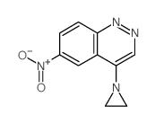 Cinnoline,4-(1-aziridinyl)-6-nitro- Structure