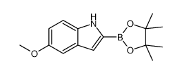 5-Methoxy-1H-indole-2-boronic acid pinacol ester structure