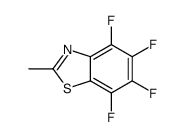 Benzothiazole, 4,5,6,7-tetrafluoro-2-methyl- (9CI) structure