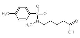 5-[methyl-(4-methylphenyl)sulfonyl-amino]pentanoic acid结构式