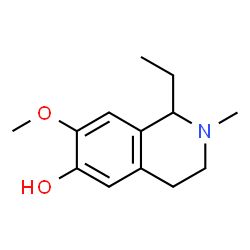 6-Isoquinolinol,1-ethyl-1,2,3,4-tetrahydro-7-methoxy-2-methyl-(9CI) structure
