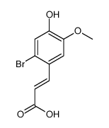 2-BROMO-4-HYDROXY-5-METHOXYCINNAMIC ACID structure
