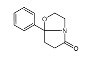 2,3,7,7a-Tetrahydro-7a-phenylpyrrolo[2,1-b]oxazol-5(6H)-one结构式