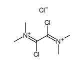 mono(N,N'-(1,2-dichloroethane-1,2-diylidene)bis(N-methylmethanaminium)) monochloride Structure