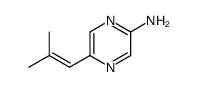 Pyrazinamine, 5-(2-methyl-1-propenyl)- (9CI)结构式