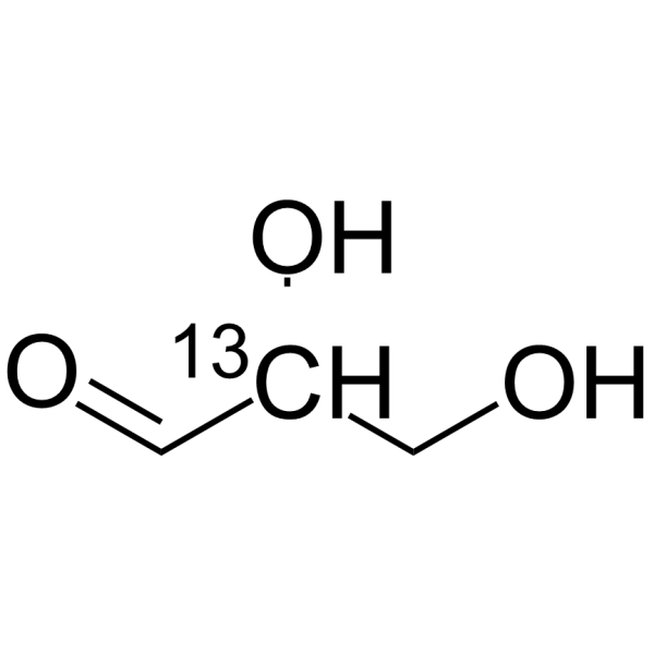 DL-Glyceraldehyde-2-13C Structure