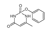 6-methyl-2-oxo-2-phenoxy-2,3-dihydro-1H-2λ5-[1,3,2]diazaphosphinin-4-one Structure