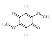 2,5-Cyclohexadiene-1,4-dione,2,5-dichloro-3,6-dimethoxy-结构式