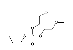 1-[bis(2-methoxyethoxy)phosphorylsulfanyl]propane Structure