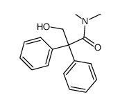2-hydroxymethyl-N,N-dimethyl-2,2-diphenylacetamide结构式