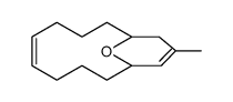 (Z)-12-methyl-14-oxabicyclo[8.3.1]tetradeca-5,11-diene结构式