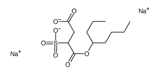 disodium 4-octyl 2-sulphonatosuccinate Structure