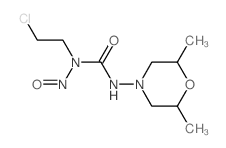 Urea,N-(2-chloroethyl)-N'-(2,6-dimethyl-4-morpholinyl)-N-nitroso- Structure