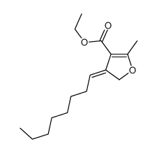 ethyl 2-methyl-4-octylidenefuran-3-carboxylate Structure