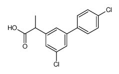 4',5-Dichloro-alpha-methyl-3-biphenylacetic acid structure