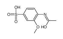 4-acetamido-3-methoxybenzenesulfonic acid Structure