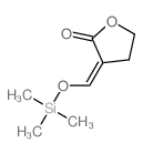 (3H)-Furanone, {dihydro-3-[[(trimethylsilyl)oxy]methylene]-} Structure
