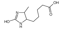 5-(5-methyl-2-oxoimidazolidin-4-yl)pentanoic acid Structure